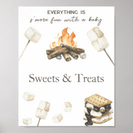 Poster S'more diversão Sweets e guloseimas para chá de be