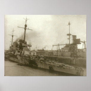 Póster SMS Seydlitz após Jutland