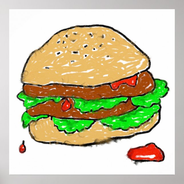 Poster Smudgy Burger (Frente)