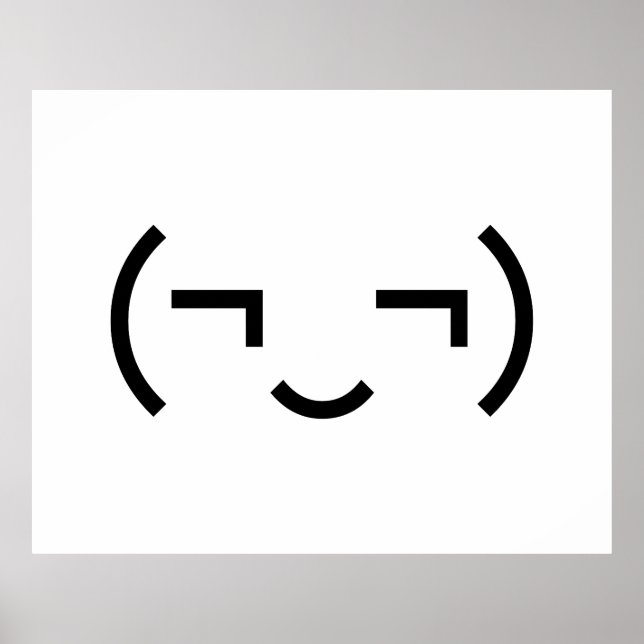 Poster Smug Emoticon (‿) (Frente)