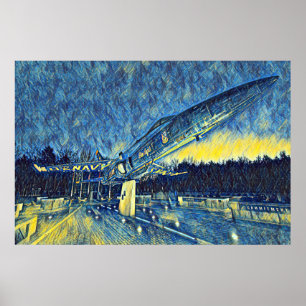 Poster Smyrna, TN, Marinho Blue Angels Memorial Painting