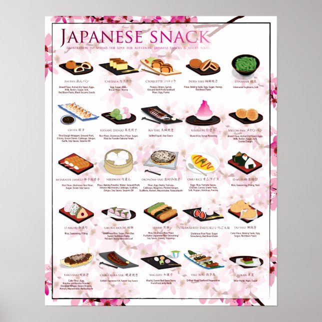 POSTER SNACK, 16X20, SEGUNDO PLANO DE SAKURA (Frente)