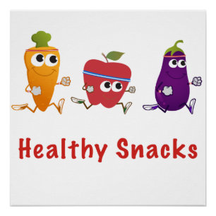 Póster Snacks saudáveis