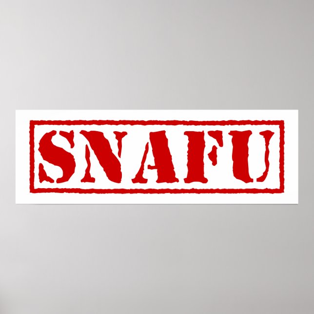 POSTER SNAFU (Frente)