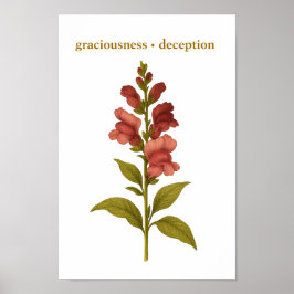Poster Snapdragon — Graciosidade, engano