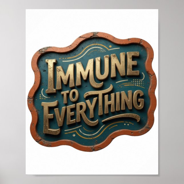 Poster Snappy Gold IMUNE A TUDO (Frente)