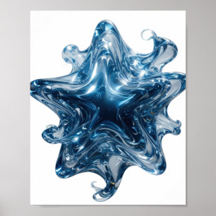 Poster Snappy Silver ESTRELA DE ÁGUA Design Personalizado