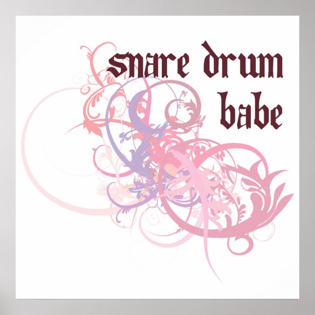 Póster Snare Drum Babe (Frente)