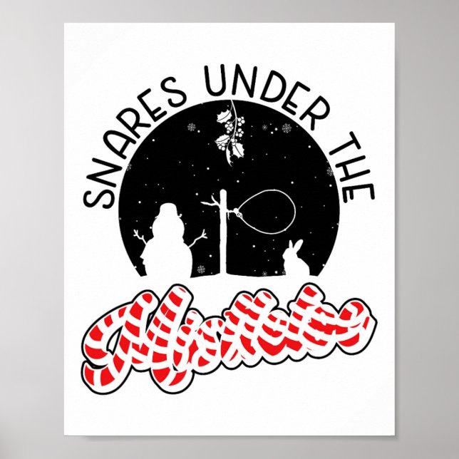 Poster Snares Under The Mistletoe - Wire Snare Christmas  (Frente)