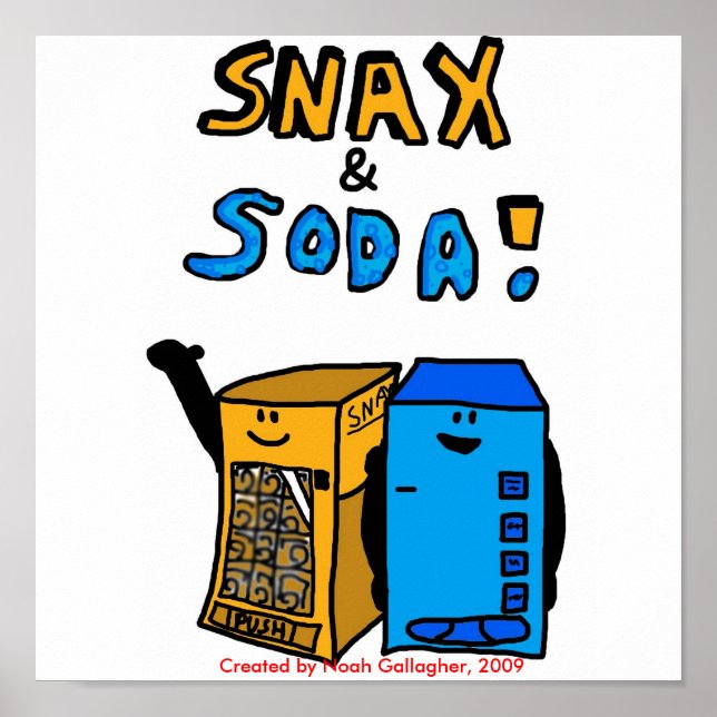 Poster Snax e Soda (Frente)