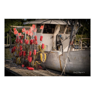 Póster Sneads Ferry Crab Boat