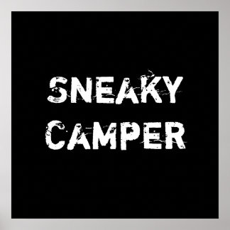 Póster Sneaky Camper. Jogador