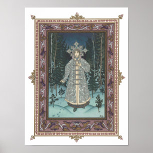 Póster Snegurochka na Floresta