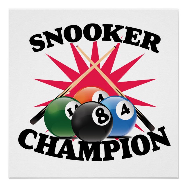 Póster Snooker Champion (Frente)