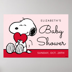 Poster Snoopy Cartaz de Chuvinha de Bebê Little Sweethe