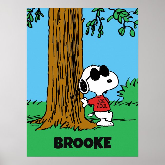 Poster Snoopy "Joe Cool" em Pé (Frente)