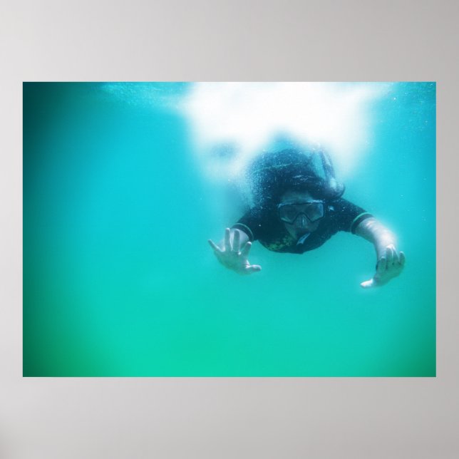 Poster snorkeler fotoperfeito (Frente)