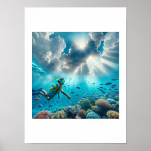 Poster Snorkeling num belo recife