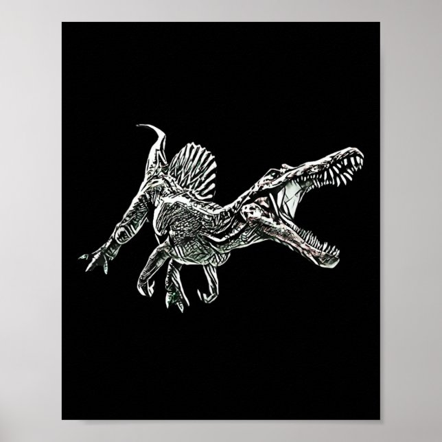 Poster Snosaurus Motif Dinosaur Prehistoric Predator Dino (Frente)