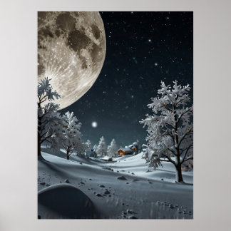 POSTER SNOW MOON