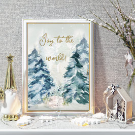 Poster Snow Winter Wonderland Woodland Animal