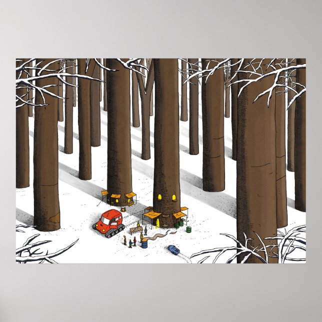 POSTER SNOW WOODS (Frente)