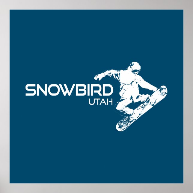 Poster Snowbird Utah Snowboarder (Frente)