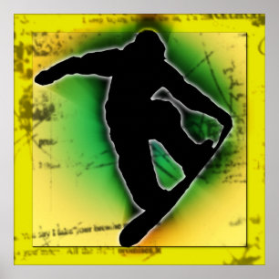 Póster Snowboard