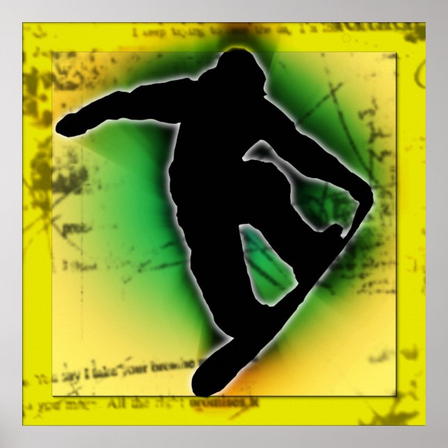 Póster Snowboard (Frente)