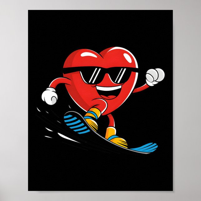 Poster Snowboard Heart Snowboard Boys G (Frente)