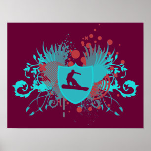 Poster snowboard hi-fi