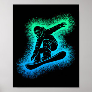 Poster Snowboard Kids Boys Men