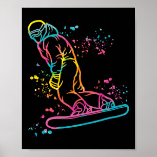 Poster Snowboard mais colorida Snowboard 16