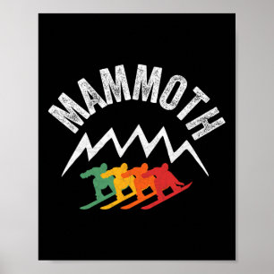 Poster Snowboard Mammoth Lake Legal California Pro Snowbo