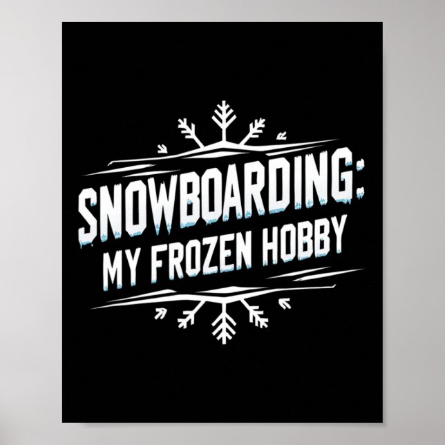 Poster Snowboard My Frozen Hob (Frente)