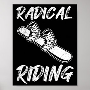 Poster Snowboard - Radical Embaraçando Crianças Engraçada