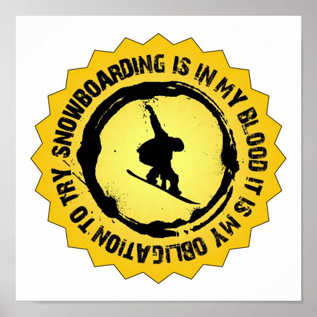 Póster Snowboard Sal Fantástico (Frente)