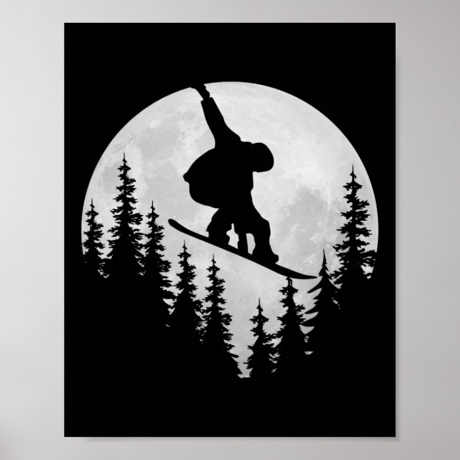 Poster Snowboard Shirts Freestyle Snowboarder - Snowbo (Frente)