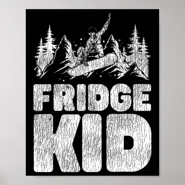 Poster Snowboard Snowboard Fridge Kid (Frente)