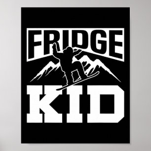 Poster Snowboard Snowboard Fridge Kid 1