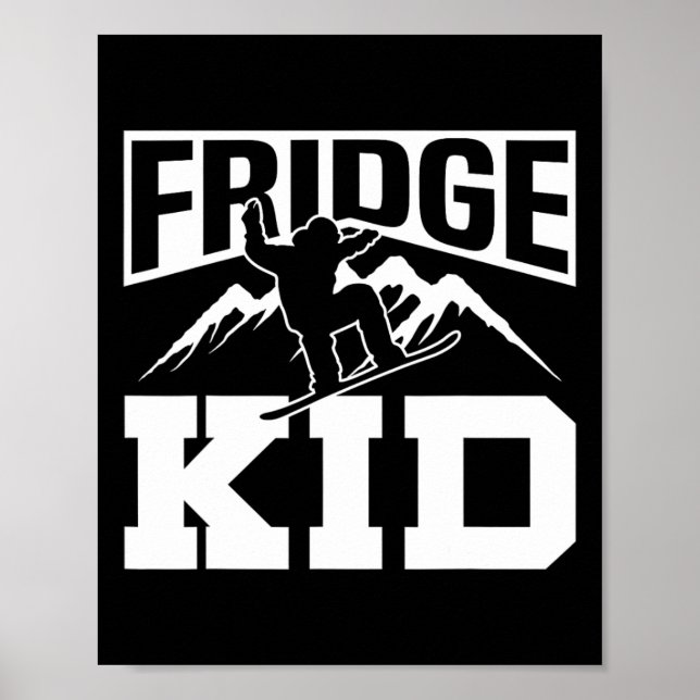 Poster Snowboard Snowboard Fridge Kid 1 (Frente)