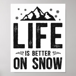 Poster Snowboard Snowboard Mountain Ski Esqui