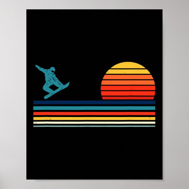 Poster Snowboard Snowboard Retro 1 (Frente)