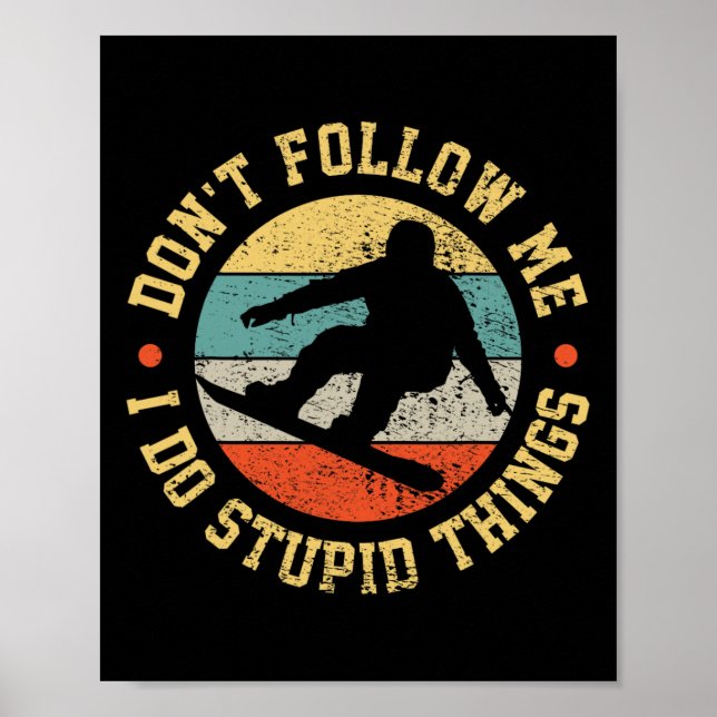 Poster Snowboard Snowboard Retro Vintage (Frente)