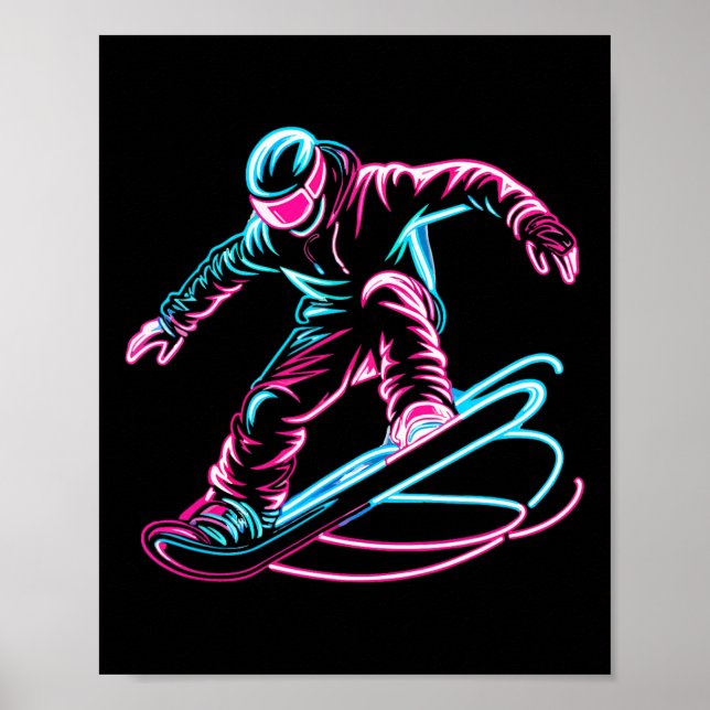Poster Snowboard Snowboard Snowboard 3 (Frente)