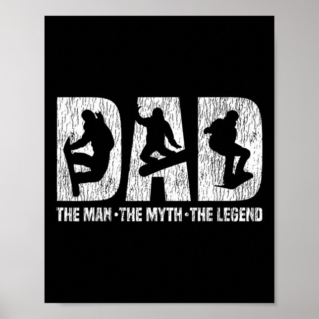 Poster Snowboard Snowboard Vintage Pai Padre Pai O (Frente)