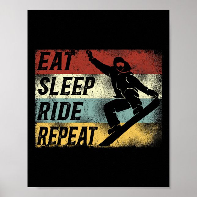 Poster Snowboard Snowboard Vintage Ride (Frente)