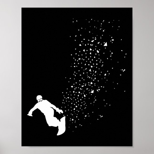 Poster Snowboard - Sowboard do Snowboard de inverno (Frente)