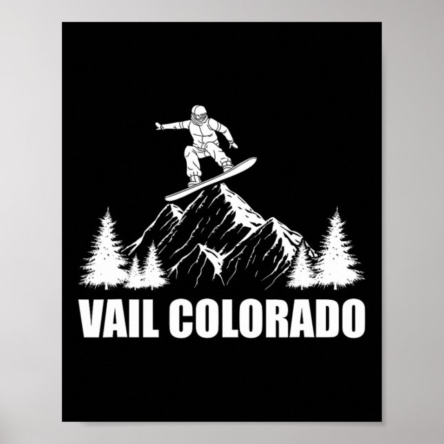 Poster Snowboard Vail Colorado Snowboard (Frente)