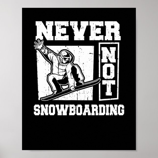 Poster Snowboard Winter Sports - Snowboard Snowboard Snow (Frente)